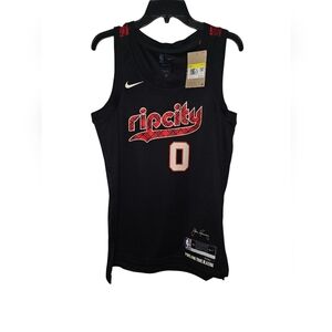 Nike Portland Trailblazers Damian Lillard City Edition Jersey Sz S DX8517-010